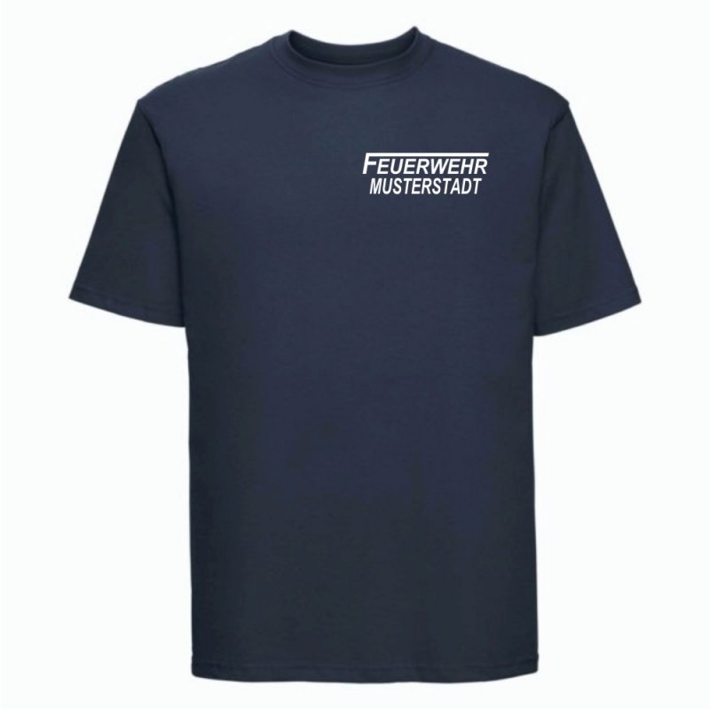 Feuerwehr T-Shirt navy blau
