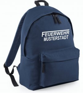 Feuerwehr Rucksack navy mit Ortsnamen