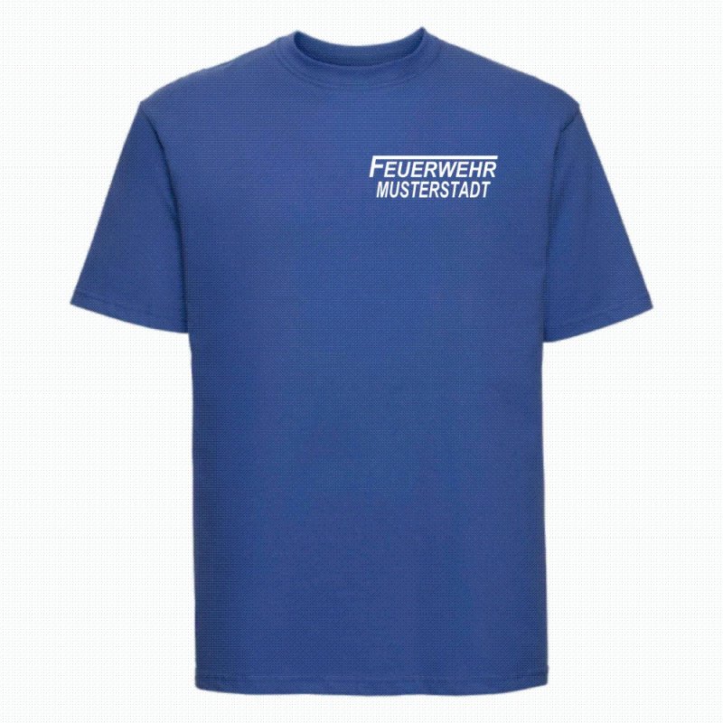 Feuerwehr T-Shirt royal blau